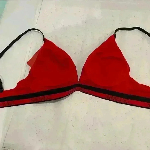 NWT Modern Cotton Crossback
Unlined Bralette Plaid Red Sz M - Picture 4 of 6
